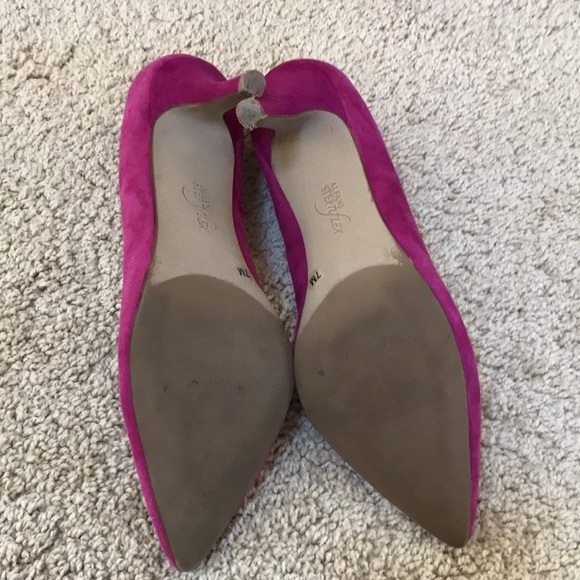 Alfani Step N Flex SZ 7 M,magenta jeules suede pumps. - Picture 7 of 10